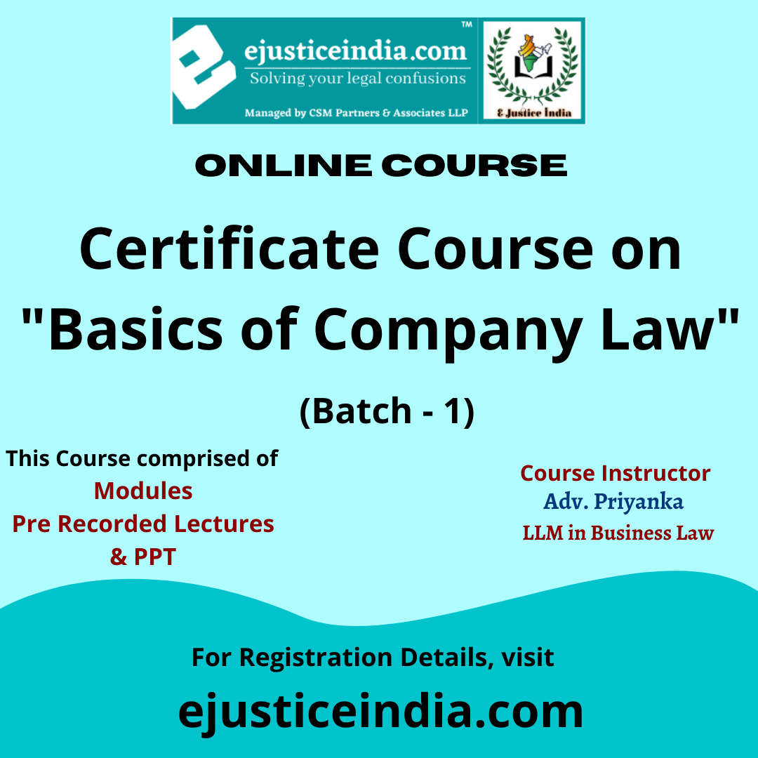 Advanced Certificate Courses Archives E Justice India